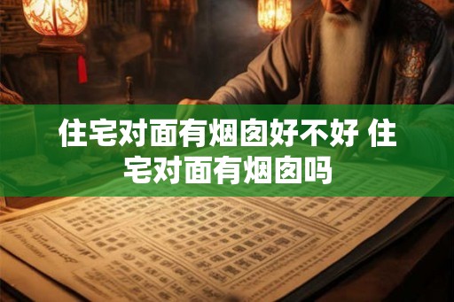 住宅对面有烟囱好不好 住宅对面有烟囱吗