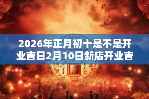 2026年正月初十是不是开业吉日2月10日新店开业吉时选择