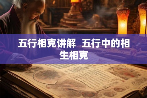 五行相克讲解  五行中的相生相克