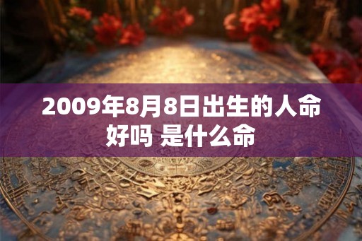 2009年8月8日出生的人命好吗 是什么命