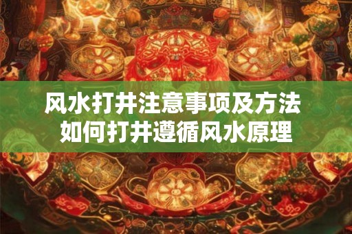 风水打井注意事项及方法 如何打井遵循风水原理 风水打井注意事项及方法 如何打井遵循风水原理