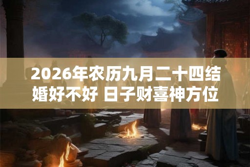 2026年农历九月二十四结婚好不好 日子财喜神方位 2026年农历九月二十四结婚好不好 日子财喜神方位