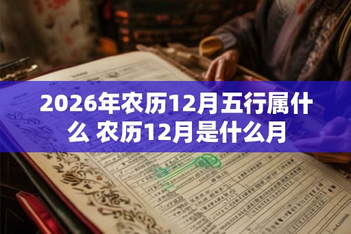 2026年农历12月五行属什么 农历12月是什么月