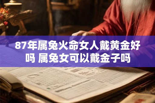 87年属兔火命女人戴黄金好吗 属兔女可以戴金子吗 87年属兔火命女人戴黄金好吗 属兔女可以戴金子吗