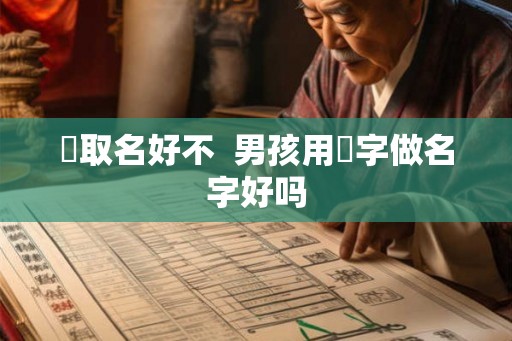 劼取名好不  男孩用旸字做名字好吗