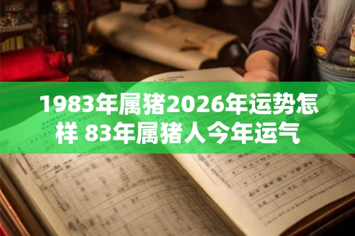 1983年属猪2026年运势怎样 83年属猪人今年运气