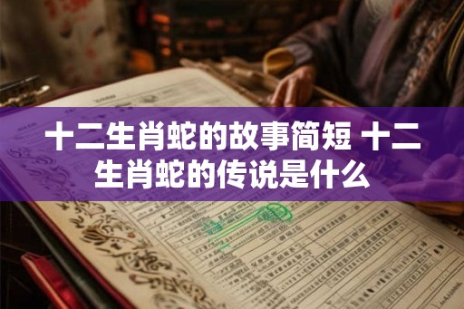 十二生肖蛇的故事简短 十二生肖蛇的传说是什么