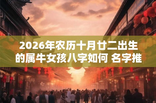 2026年农历十月廿二出生的属牛女孩八字如何 名字推荐