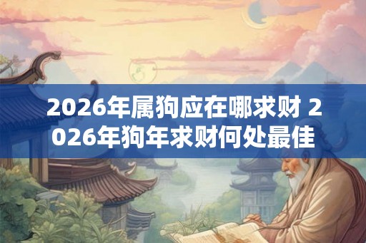 2026年属狗应在哪求财 2026年狗年求财何处最佳 2026年属狗应在哪求财 2026年狗年求财何处最佳