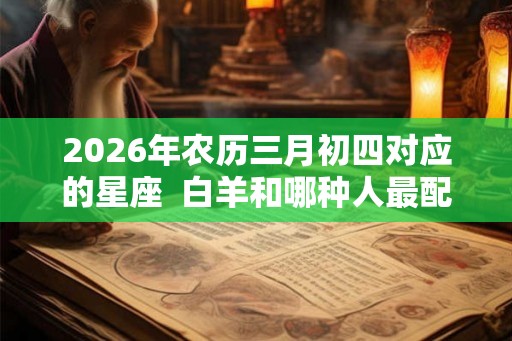 2026年农历三月初四对应的星座  白羊和哪种人最配