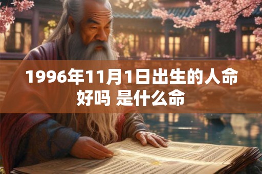 1996年11月1日出生的人命好吗 是什么命