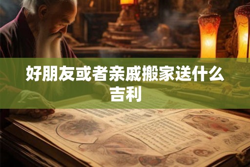 好朋友或者亲戚搬家送什么吉利 好朋友或者亲戚搬家送什么吉利