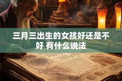 三月三出生的女孩好还是不好 有什么说法