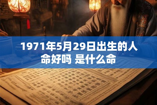 1971年5月29日出生的人命好吗 是什么命