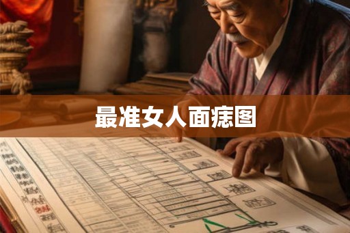 最准女人面痣图