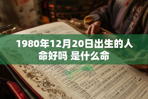 1980年12月20日出生的人命好吗 是什么命