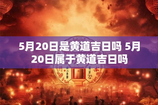 5月20日是黄道吉日吗 5月20日属于黄道吉日吗