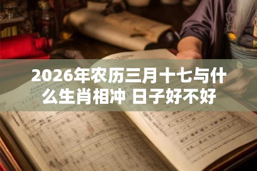 2026年农历三月十七与什么生肖相冲 日子好不好