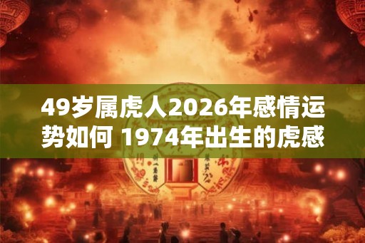 49岁属虎人2026年感情运势如何 1974年出生的虎感情顺利吗