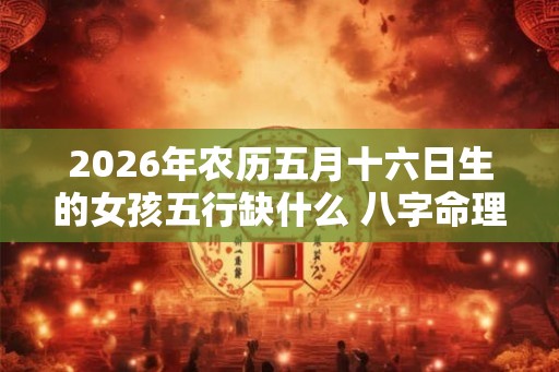 2026年农历五月十六日生的女孩五行缺什么 八字命理详解