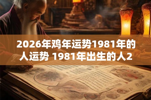 2026年鸡年运势1981年的人运势 1981年出生的人2026年鸡年运势如何