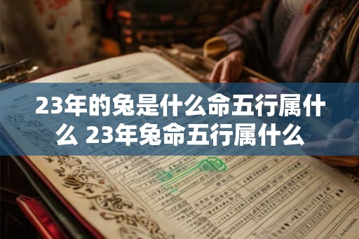 23年的兔是什么命五行属什么 23年兔命五行属什么 23年的兔是什么命五行属什么 23年兔命五行属什么