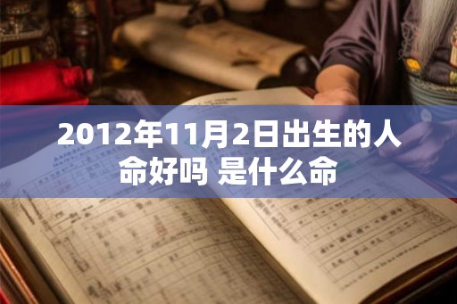2012年11月2日出生的人命好吗 是什么命