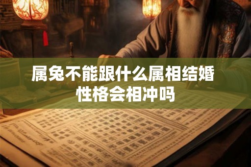 属兔不能跟什么属相结婚 性格会相冲吗