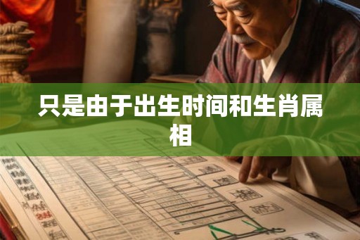 只是由于出生时间和生肖属相 只是由于出生时间和生肖属相