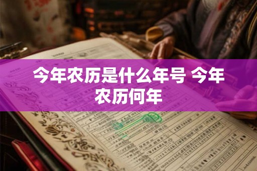 今年农历是什么年号 今年农历何年