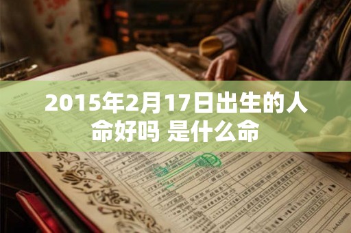 2015年2月17日出生的人命好吗 是什么命