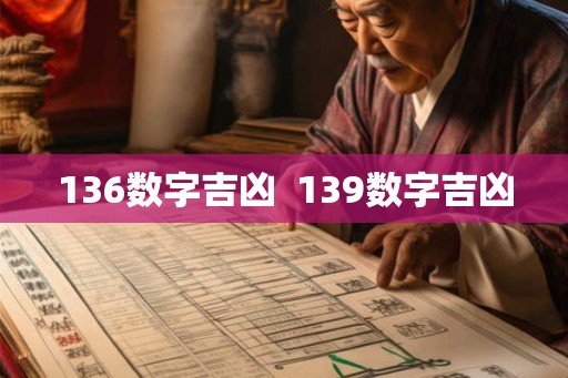 136数字吉凶  139数字吉凶
