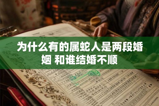 为什么有的属蛇人是两段婚姻 和谁结婚不顺 为什么有的属蛇人是两段婚姻 和谁结婚不顺
