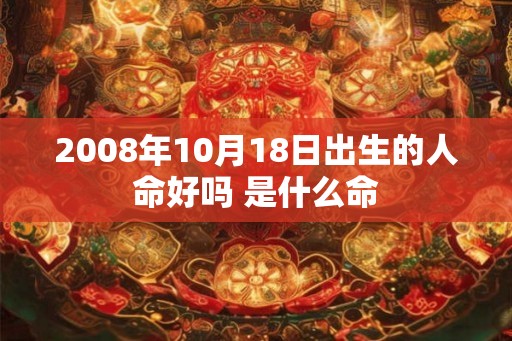 2008年10月18日出生的人命好吗 是什么命