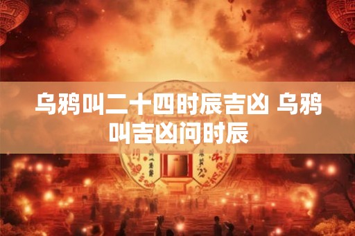 乌鸦叫二十四时辰吉凶 乌鸦叫吉凶问时辰