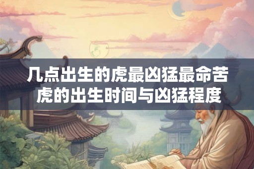 几点出生的虎最凶猛最命苦 虎的出生时间与凶猛程度有关吗