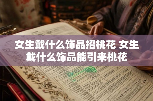女生戴什么饰品招桃花 女生戴什么饰品能引来桃花 女生戴什么饰品招桃花 女生戴什么饰品能引来桃花