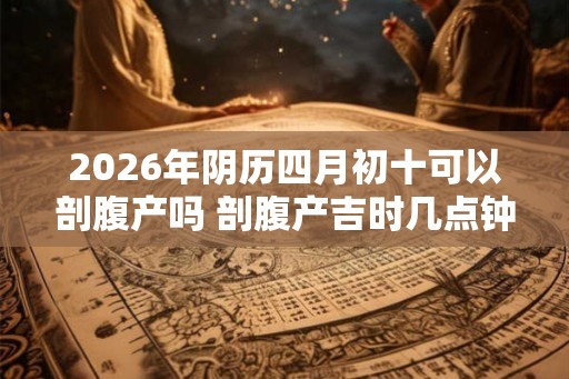 2026年阴历四月初十可以剖腹产吗 剖腹产吉时几点钟