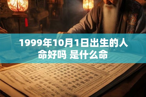 1999年10月1日出生的人命好吗 是什么命