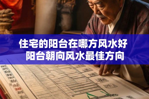 住宅的阳台在哪方风水好 阳台朝向风水最佳方向