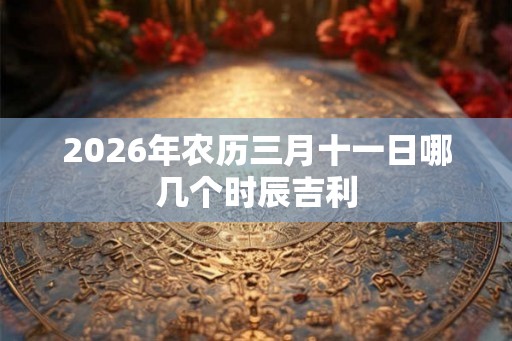 2026年农历三月十一日哪几个时辰吉利