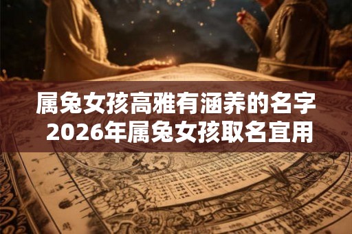 属兔女孩高雅有涵养的名字 2026年属兔女孩取名宜用字