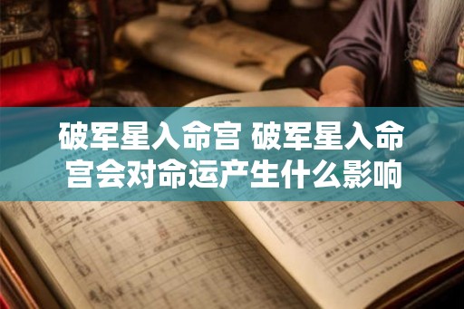 破军星入命宫 破军星入命宫会对命运产生什么影响 破军星入命宫 破军星入命宫会对命运产生什么影响
