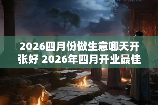 2026四月份做生意哪天开张好 2026年四月开业最佳日