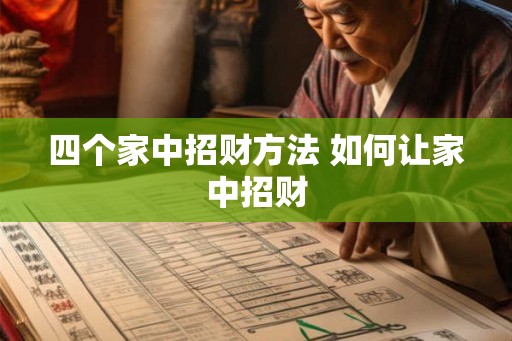 四个家中招财方法 如何让家中招财