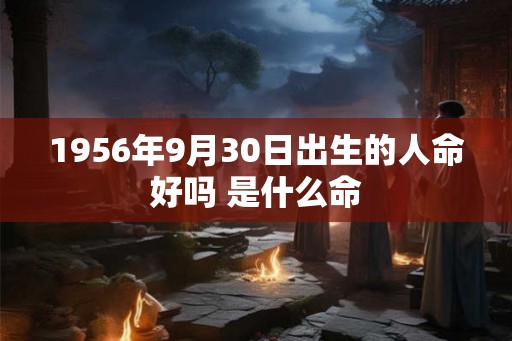 1956年9月30日出生的人命好吗 是什么命