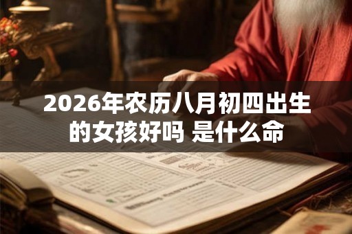 2026年农历八月初四出生的女孩好吗 是什么命