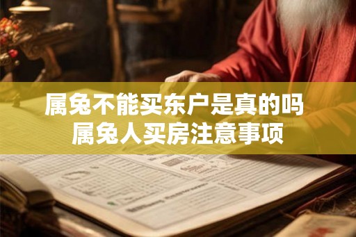 属兔不能买东户是真的吗 属兔人买房注意事项 属兔不能买东户是真的吗 属兔人买房注意事项