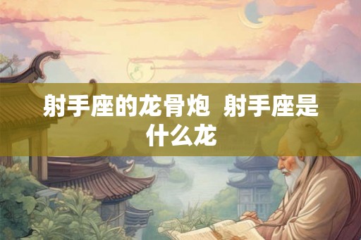 射手座的龙骨炮  射手座是什么龙