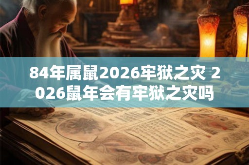 84年属鼠2026牢狱之灾 2026鼠年会有牢狱之灾吗